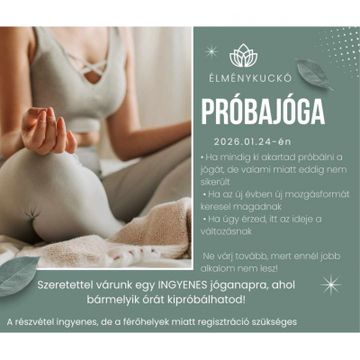 Próbajóga - ingyenes Jóga nap